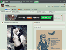 Tablet Screenshot of kurios.deviantart.com