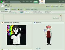 Tablet Screenshot of cat2151.deviantart.com