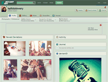 Tablet Screenshot of kallistolowery.deviantart.com