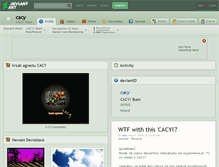 Tablet Screenshot of cacy.deviantart.com