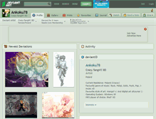 Tablet Screenshot of ankoku78.deviantart.com
