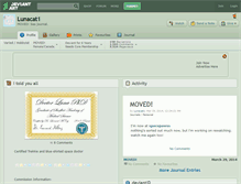 Tablet Screenshot of lunacat1.deviantart.com