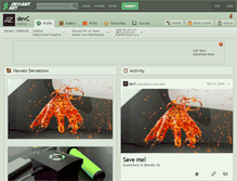 Tablet Screenshot of devc.deviantart.com