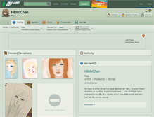 Tablet Screenshot of hibikichan.deviantart.com