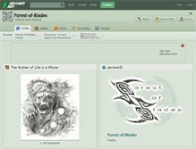 Tablet Screenshot of forest-of-blades.deviantart.com