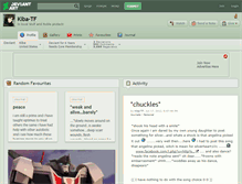 Tablet Screenshot of kiba-tf.deviantart.com