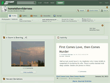 Tablet Screenshot of homeisthewilderness.deviantart.com