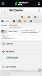 Mobile Screenshot of girlzombie.deviantart.com