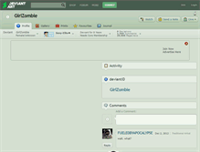 Tablet Screenshot of girlzombie.deviantart.com