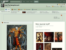 Tablet Screenshot of kainthevampirelord.deviantart.com
