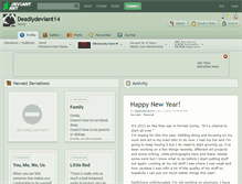 Tablet Screenshot of deadlydeviant14.deviantart.com