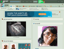 Tablet Screenshot of akriel.deviantart.com