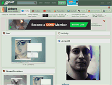 Tablet Screenshot of ahlberg.deviantart.com