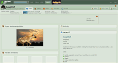 Desktop Screenshot of louawolf.deviantart.com