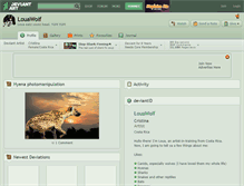 Tablet Screenshot of louawolf.deviantart.com