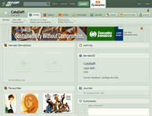 Tablet Screenshot of catadaft.deviantart.com