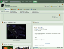 Tablet Screenshot of kunochi.deviantart.com