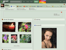 Tablet Screenshot of hebys.deviantart.com