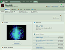 Tablet Screenshot of ebilwolf101.deviantart.com