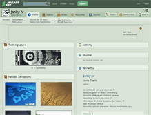 Tablet Screenshot of janky-lv.deviantart.com