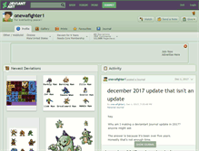 Tablet Screenshot of onewafighter1.deviantart.com