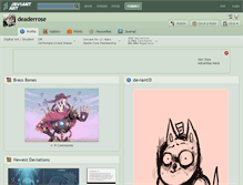 Tablet Screenshot of deaderrose.deviantart.com
