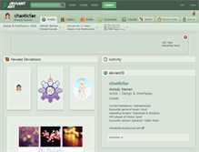 Tablet Screenshot of chaoticfae.deviantart.com