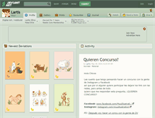 Tablet Screenshot of lartis.deviantart.com