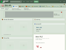 Tablet Screenshot of mew--plz.deviantart.com