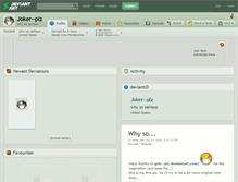 Tablet Screenshot of joker--plz.deviantart.com