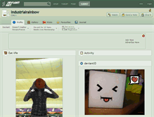 Tablet Screenshot of industrialrainbow.deviantart.com