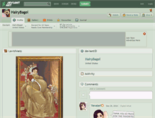 Tablet Screenshot of hairybagel.deviantart.com
