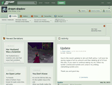 Tablet Screenshot of dream-shadow.deviantart.com