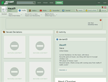 Tablet Screenshot of mausi9.deviantart.com