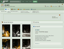 Tablet Screenshot of dj-dark.deviantart.com