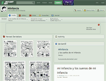 Tablet Screenshot of miinfancia.deviantart.com