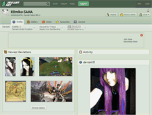 Tablet Screenshot of kiimiko-sama.deviantart.com