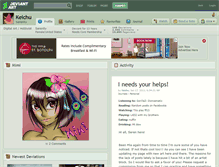 Tablet Screenshot of keichu.deviantart.com