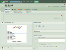 Tablet Screenshot of g-o-o-g-l-e.deviantart.com