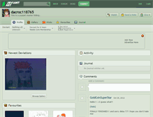 Tablet Screenshot of dacroc118765.deviantart.com