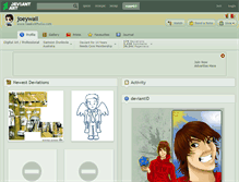 Tablet Screenshot of joeywaii.deviantart.com