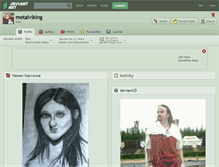 Tablet Screenshot of metalviking.deviantart.com
