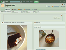 Tablet Screenshot of lilx-astral-angel.deviantart.com