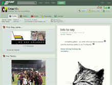 Tablet Screenshot of cmac13.deviantart.com