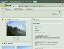 Tablet Screenshot of holly-pop.deviantart.com
