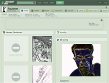 Tablet Screenshot of fuzzyroo.deviantart.com