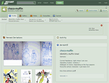 Tablet Screenshot of choco-muffin.deviantart.com