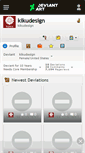Mobile Screenshot of kikudesign.deviantart.com