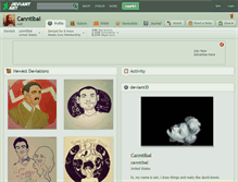 Tablet Screenshot of canntibal.deviantart.com