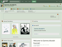 Tablet Screenshot of gamma-akutabi-fc.deviantart.com